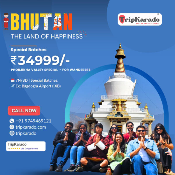 7N/8D Bhutan Offbeat Group Trip | Discover Phobjikha Valley