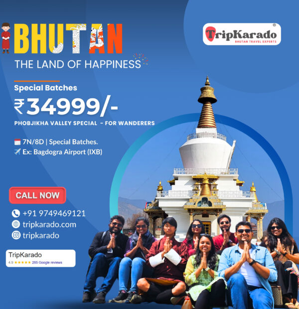 7N/8D Bhutan Offbeat Group Trip | Discover Phobjikha Valley