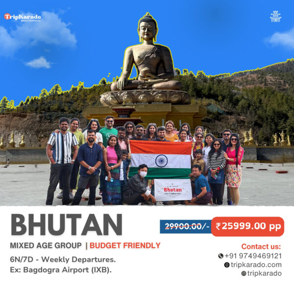 6N/7D Mixed Aged Group Trip | BHUTAN